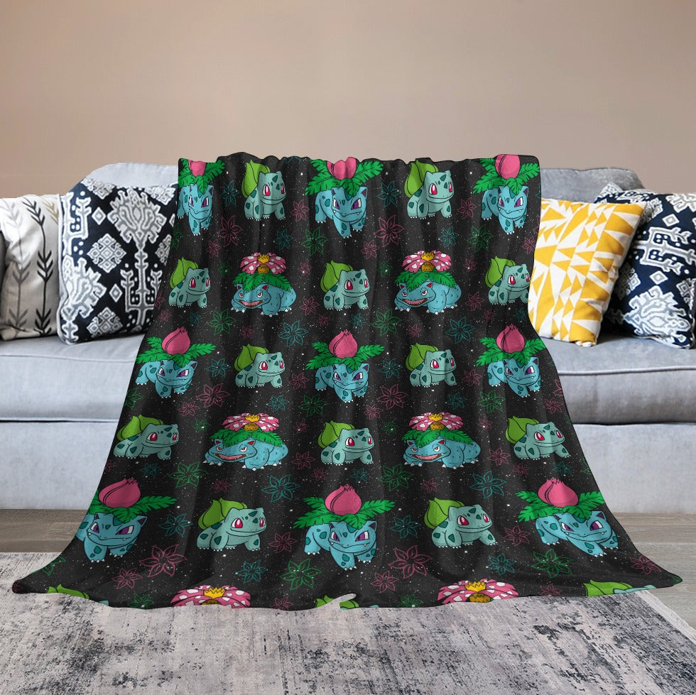 Premium Character Design Flannel Blanket - Gaming & Anime Inspired Comfort Throw 🛋️⭐