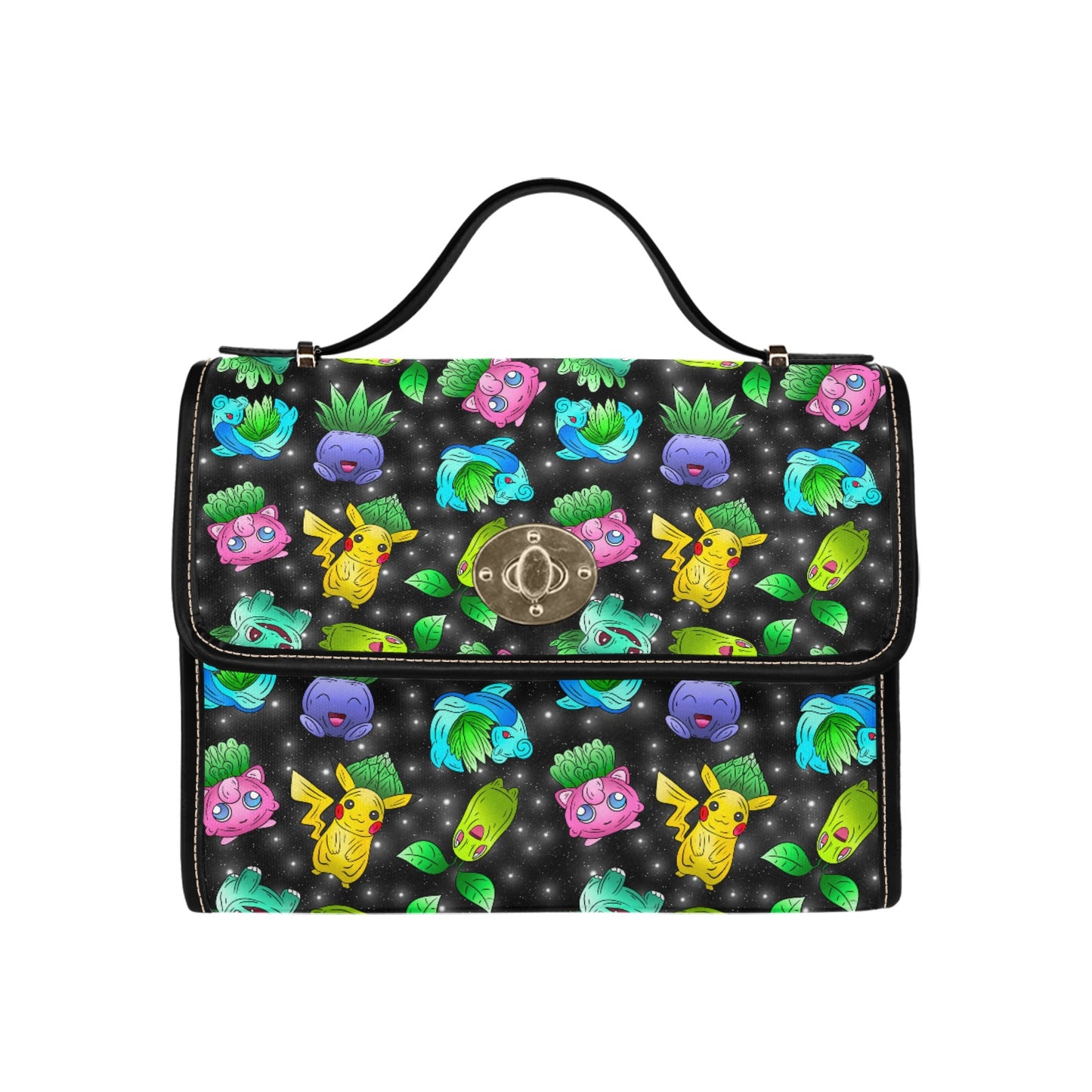 Cosmic Pocket Monster Galaxy Handbag - Space Gaming Anime Shoulder Bag