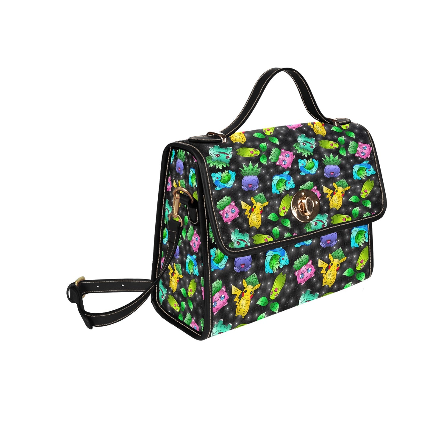 Cosmic Pocket Monster Galaxy Handbag - Space Gaming Anime Shoulder Bag