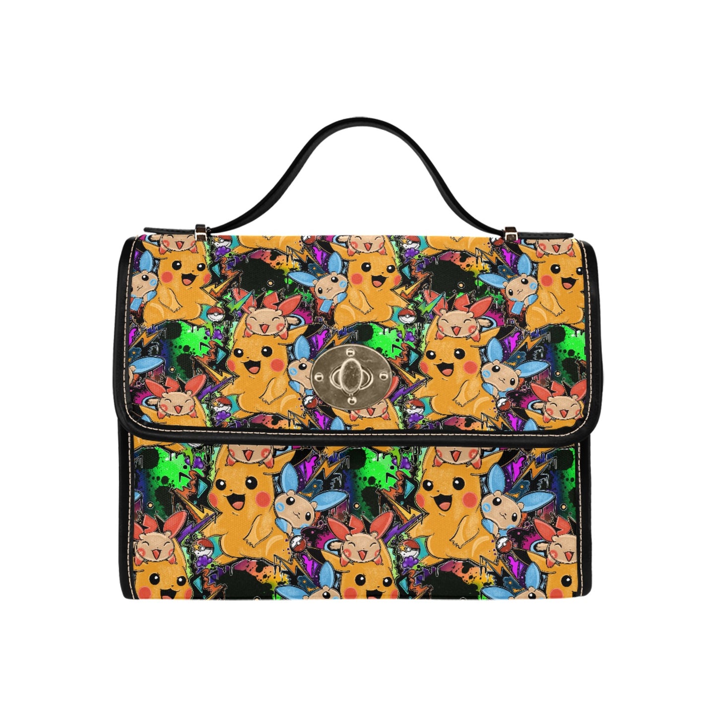 Premium Character Design Crossbody Handbag - Gaming & Anime Inspired Pattern Bag ⭐🎮