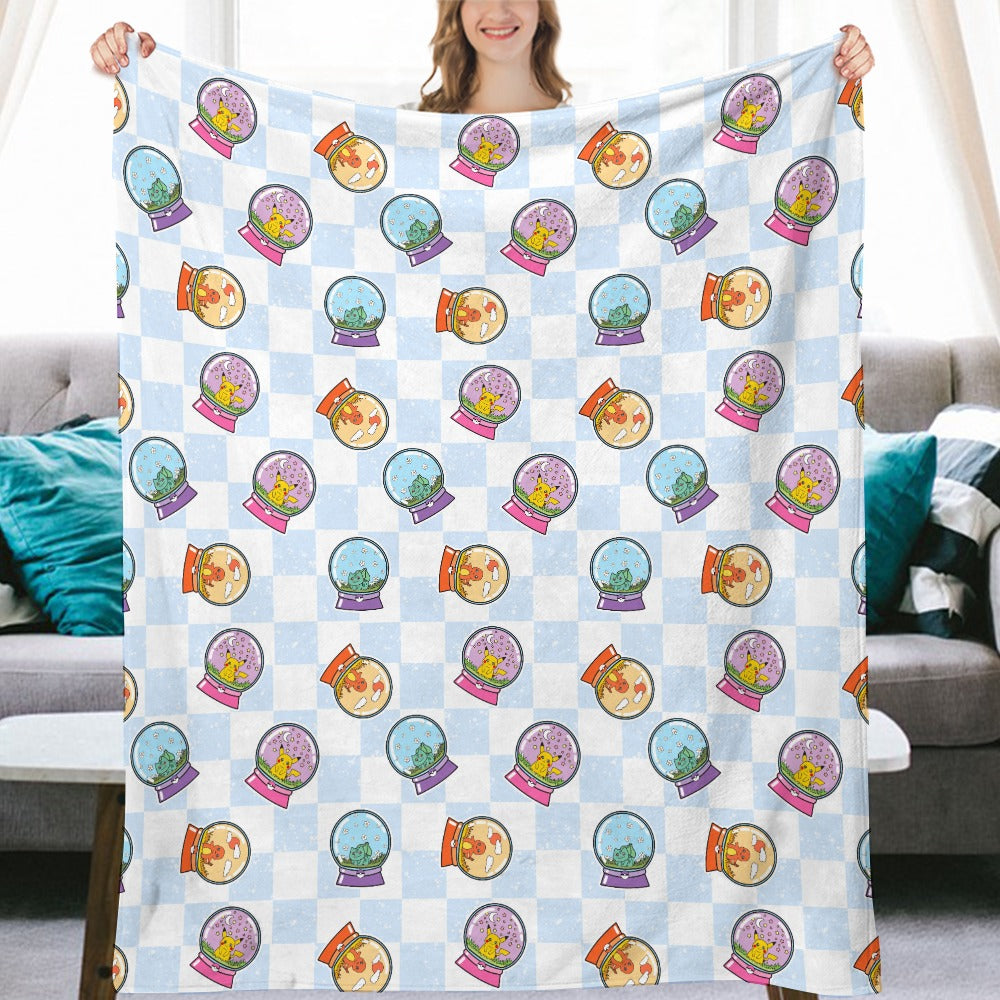 Premium Character Design Flannel Blanket - Gaming & Anime Inspired Comfort Throw 🛋️⭐