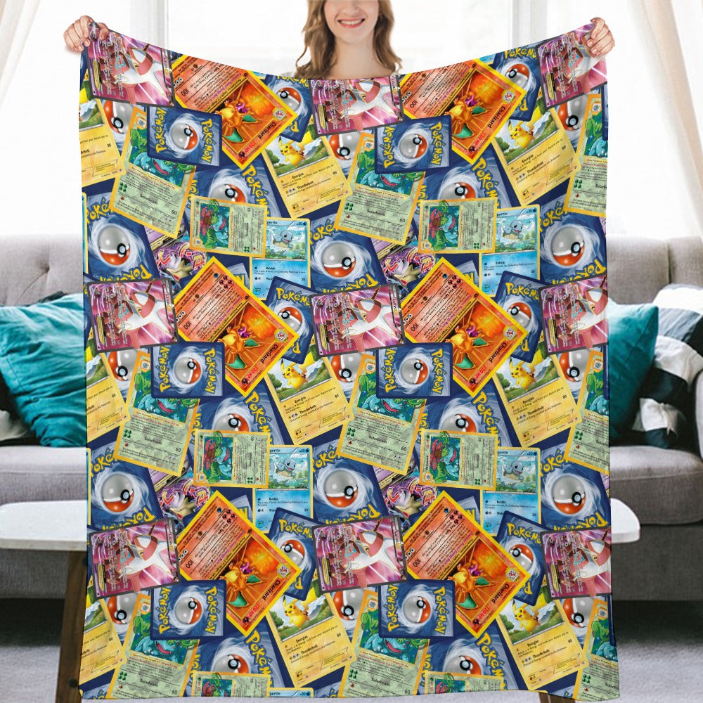 Premium Character Design Flannel Blanket - Gaming & Anime Inspired Comfort Throw 🛋️⭐