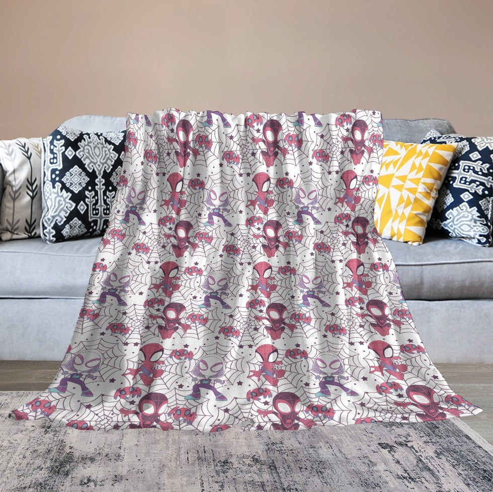 Premium Character Design Flannel Blanket - Superhero & Gaming Inspired Comfort Throw 🛋️⭐