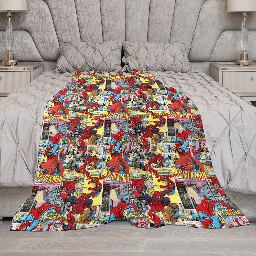 Premium Character Design Flannel Blanket - Superhero & Gaming Inspired Comfort Throw 🛋️⭐