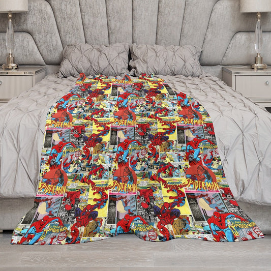 Premium Character Design Flannel Blanket - Superhero & Gaming Inspired Comfort Throw 🛋️⭐