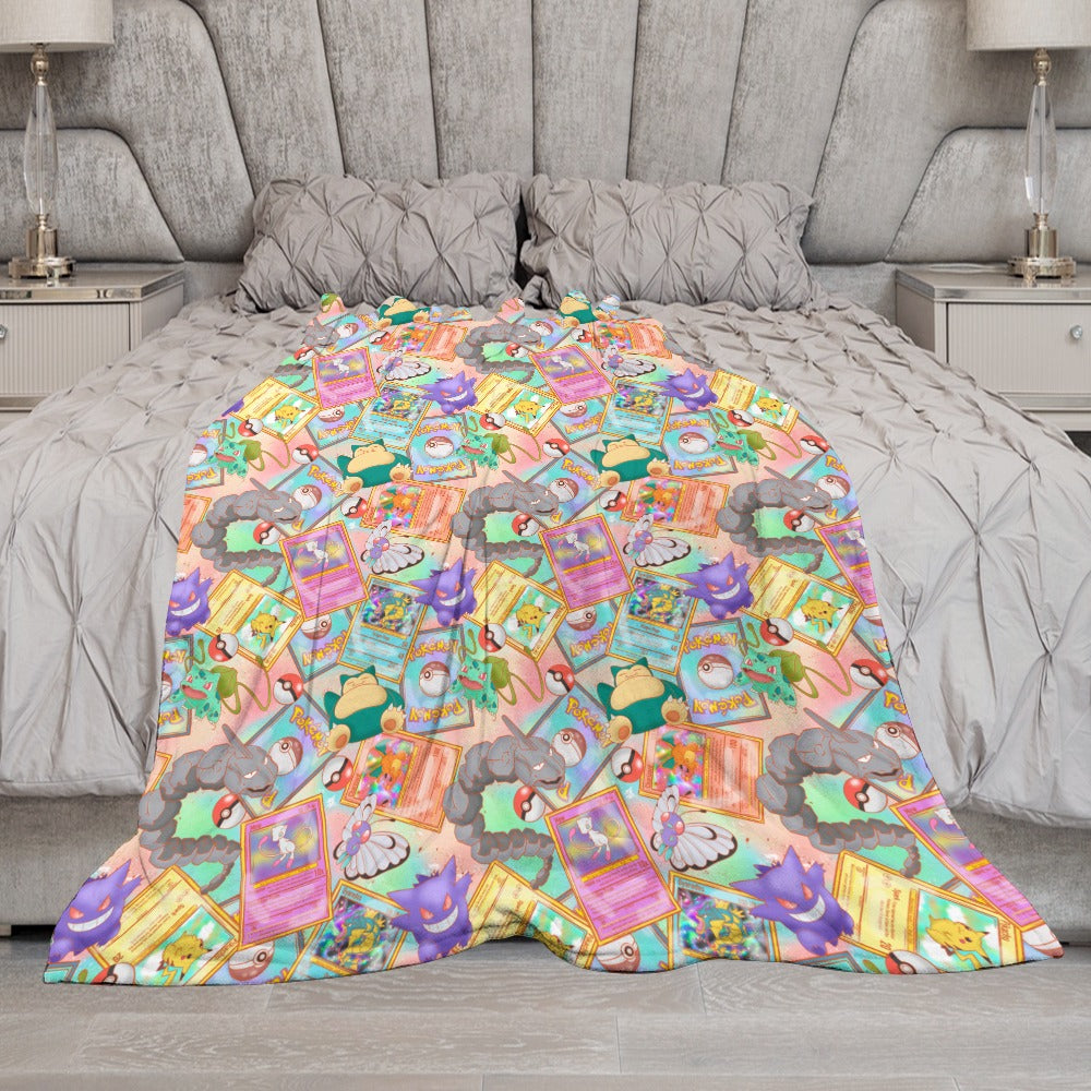 Premium Character Design Flannel Blanket - Gaming & Anime Inspired Comfort Throw 🛋️⭐