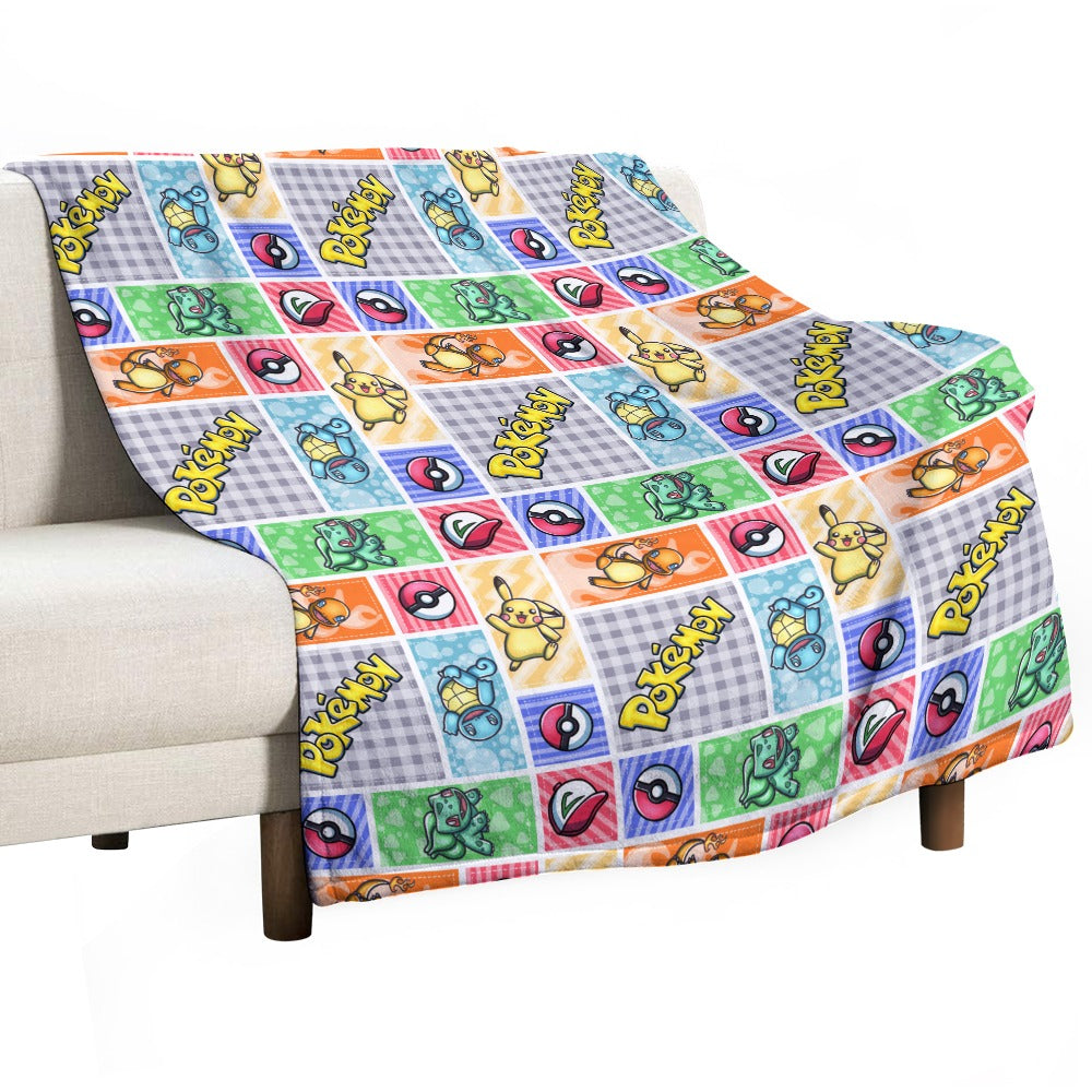 Premium Character Design Flannel Blanket - Gaming & Anime Inspired Comfort Throw 🛋️⭐