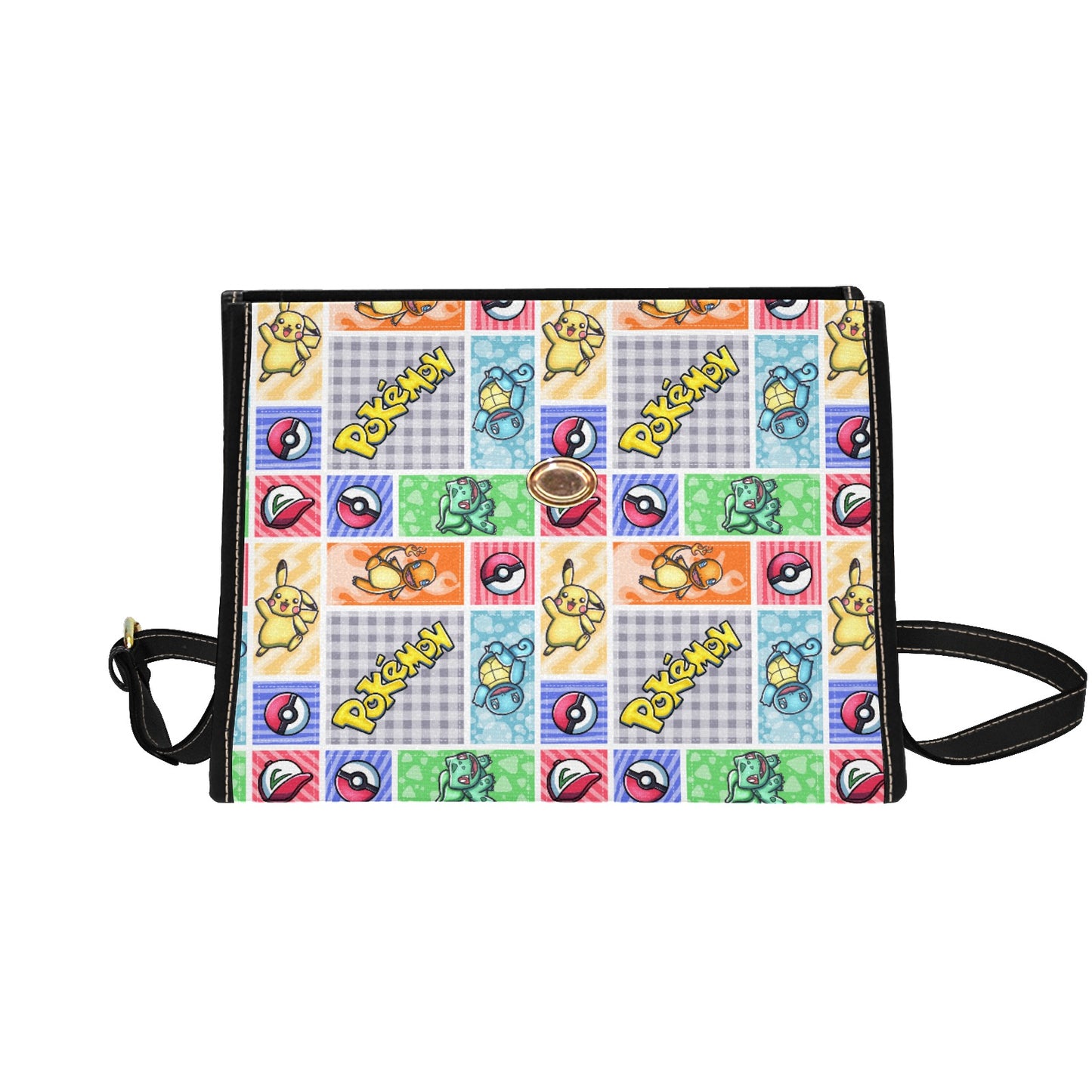 Premium Character Design Crossbody Handbag - Gaming & Anime Inspired Pattern Bag ⭐🎮