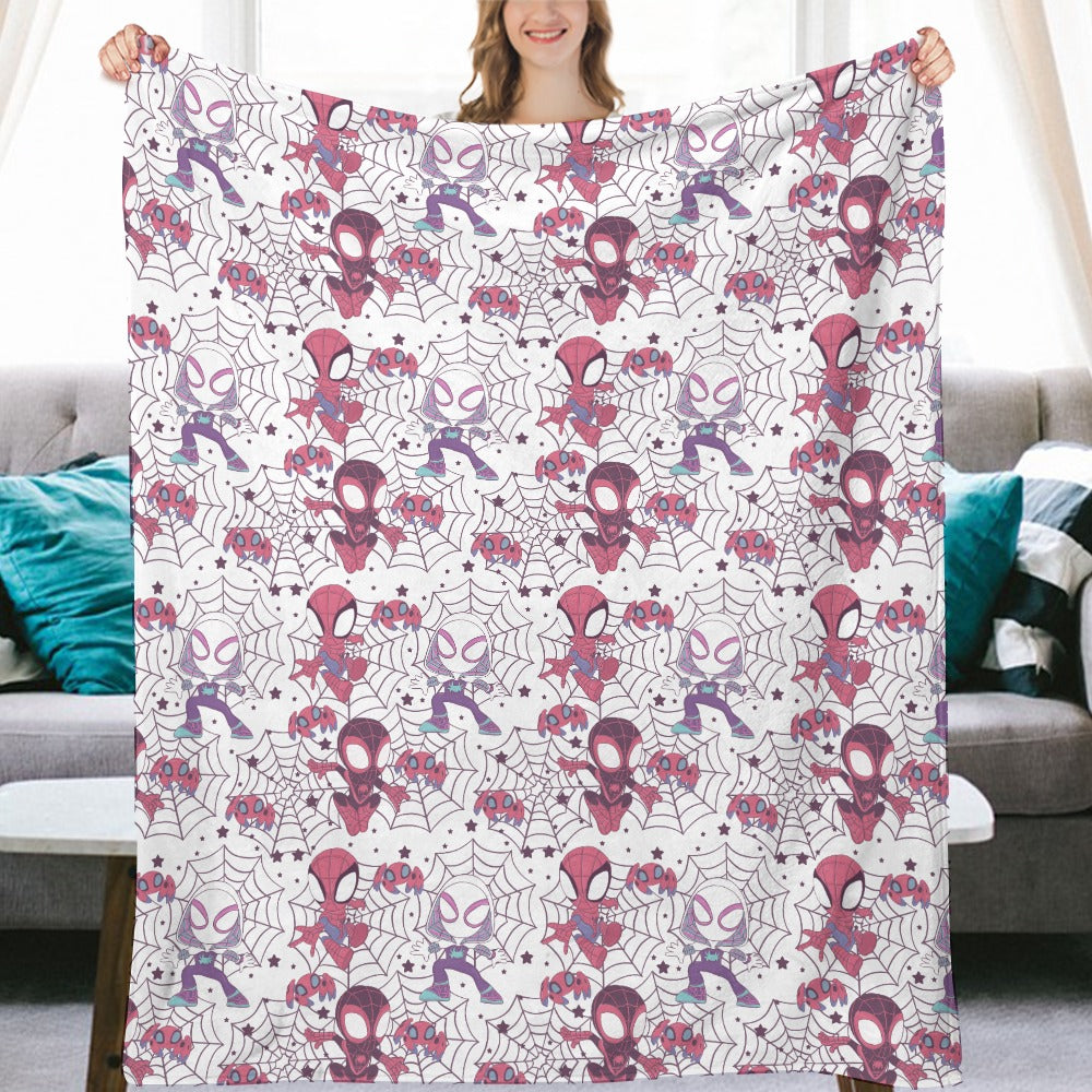 Premium Character Design Flannel Blanket - Superhero & Gaming Inspired Comfort Throw 🛋️⭐