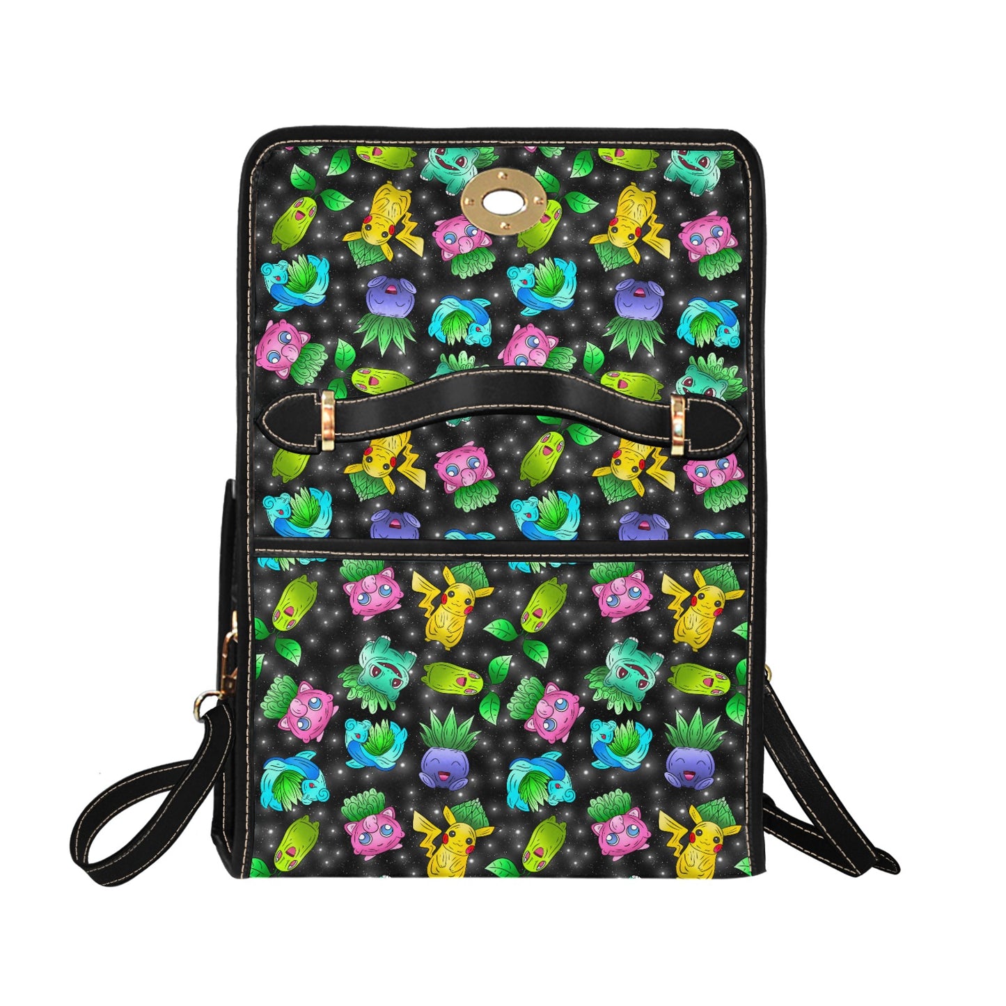 Cosmic Pocket Monster Galaxy Handbag - Space Gaming Anime Shoulder Bag