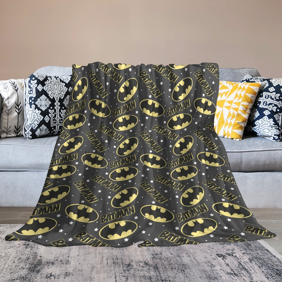 Premium Character Design Flannel Blanket - Superhero & Gaming Inspired Comfort Throw 🛋️⭐