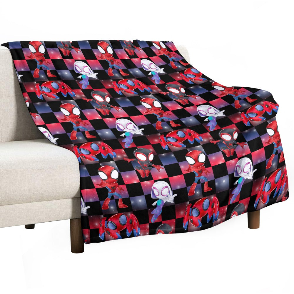 Premium Character Design Flannel Blanket - Superhero & Gaming Inspired Comfort Throw 🛋️⭐