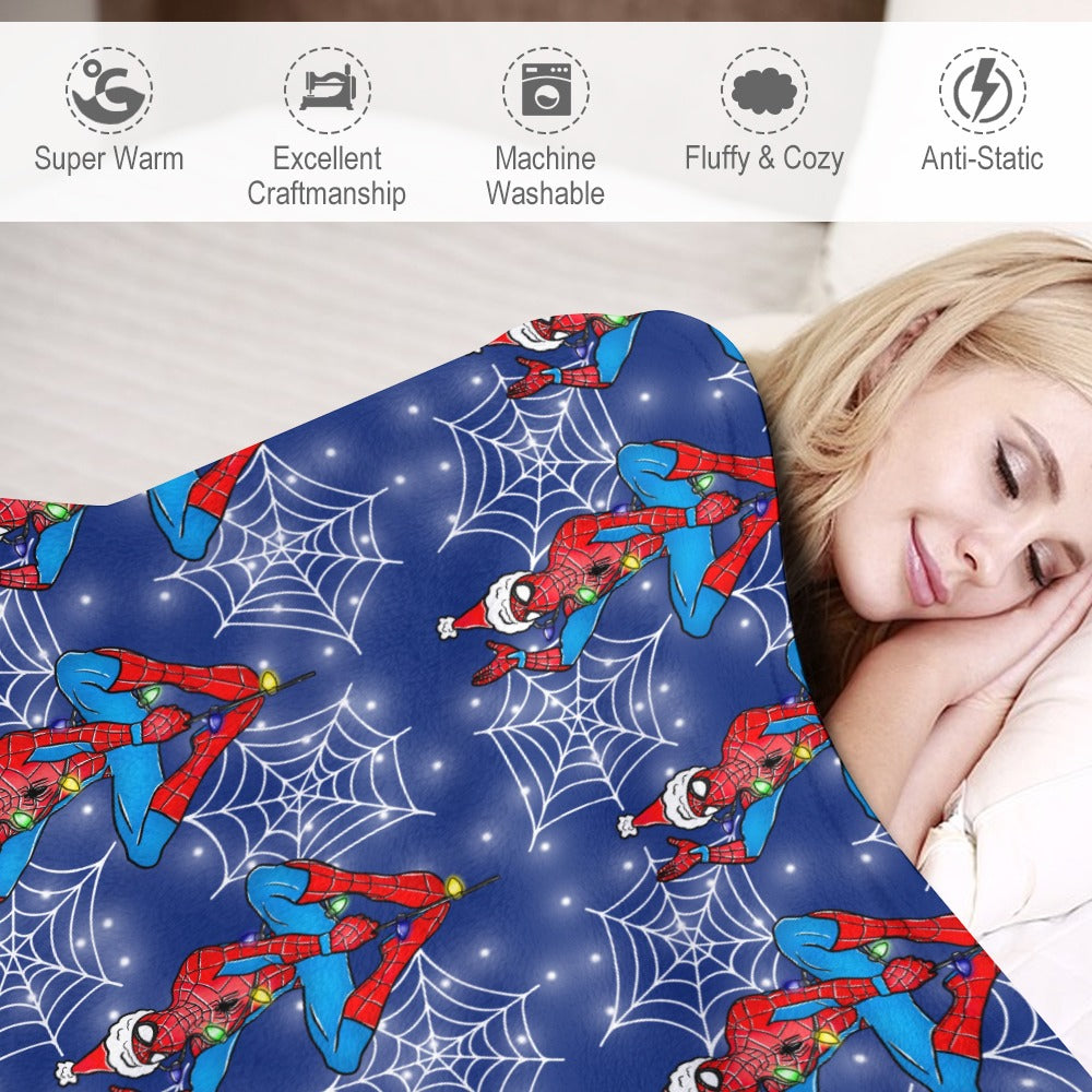 Premium Character Design Flannel Blanket - Superhero & Gaming Inspired Comfort Throw 🛋️⭐