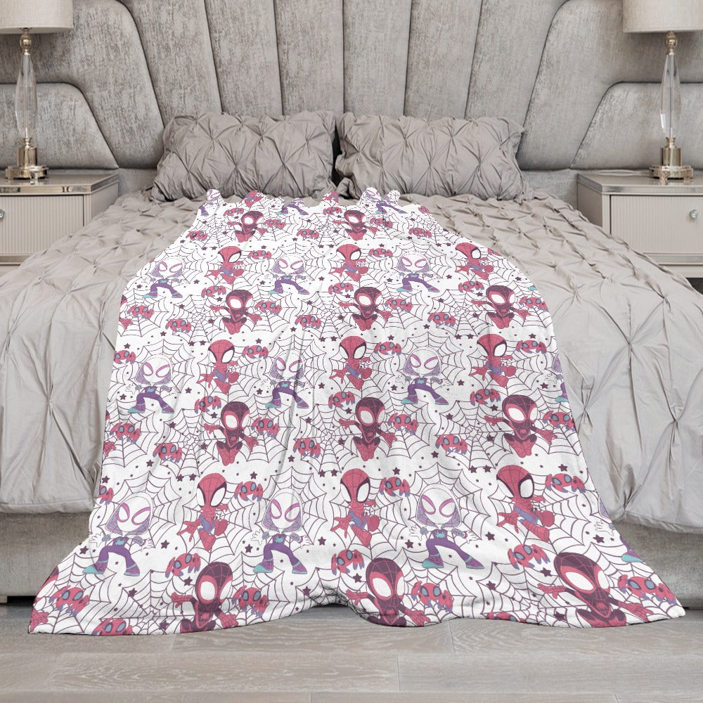 Premium Character Design Flannel Blanket - Superhero & Gaming Inspired Comfort Throw 🛋️⭐