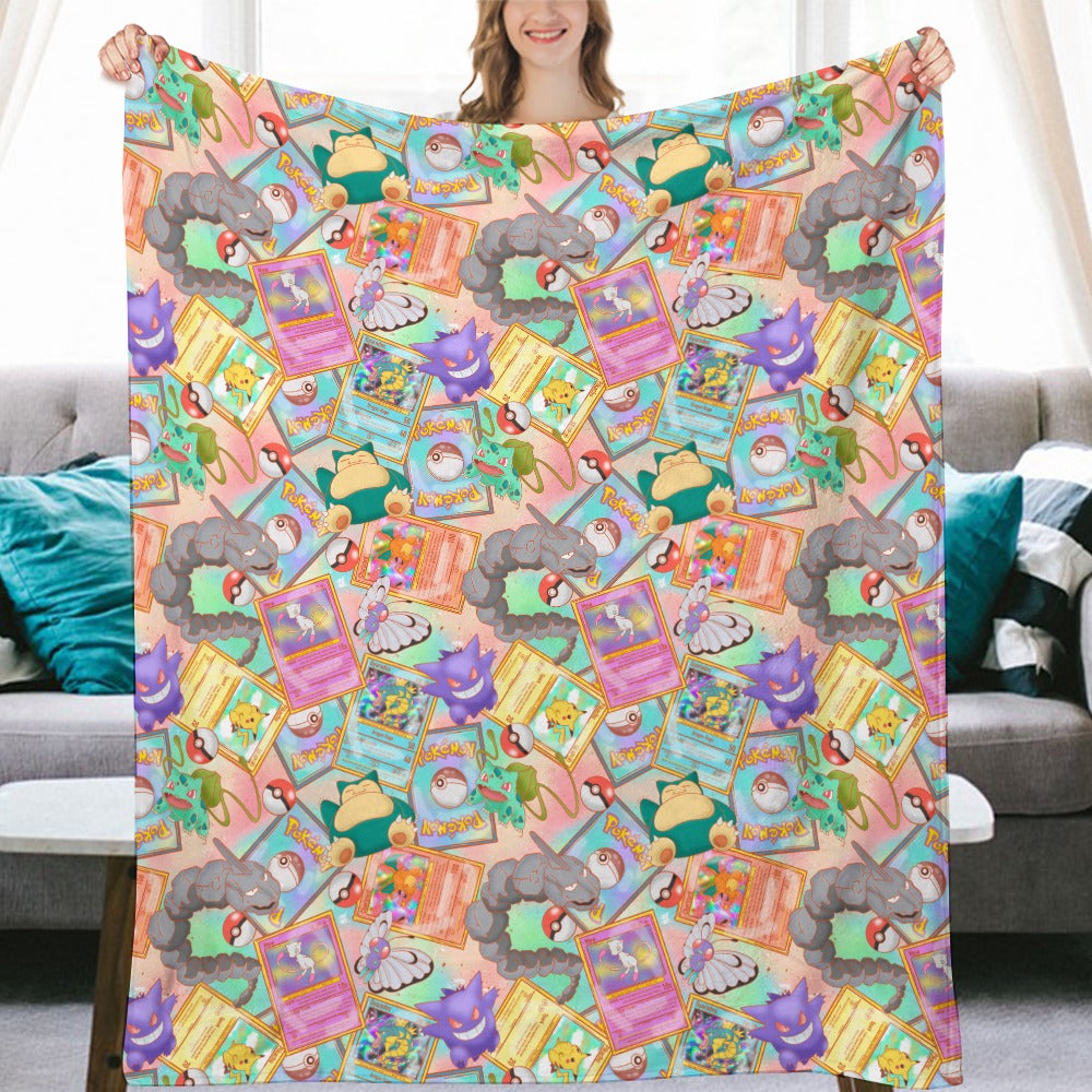 Premium Character Design Flannel Blanket - Gaming & Anime Inspired Comfort Throw 🛋️⭐