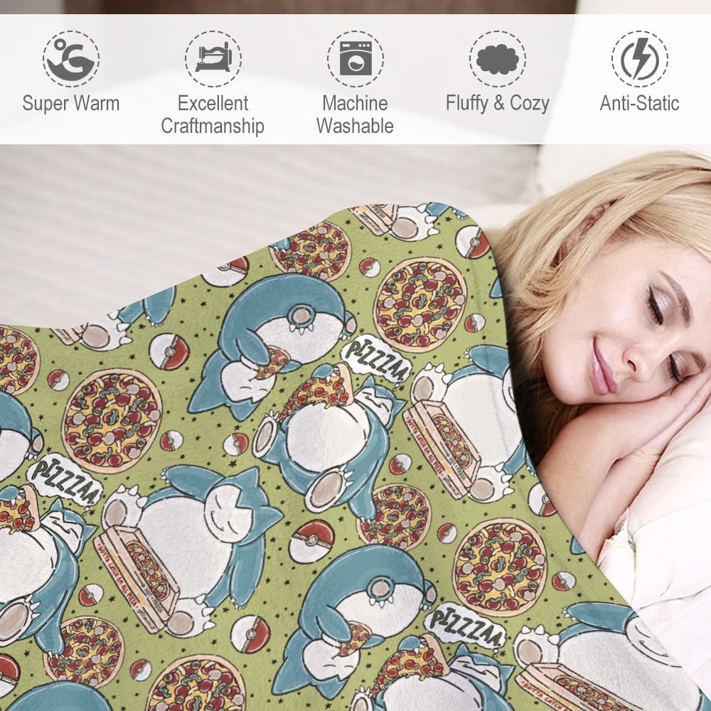 Premium Character Design Flannel Blanket - Gaming & Anime Inspired Comfort Throw 🛋️⭐