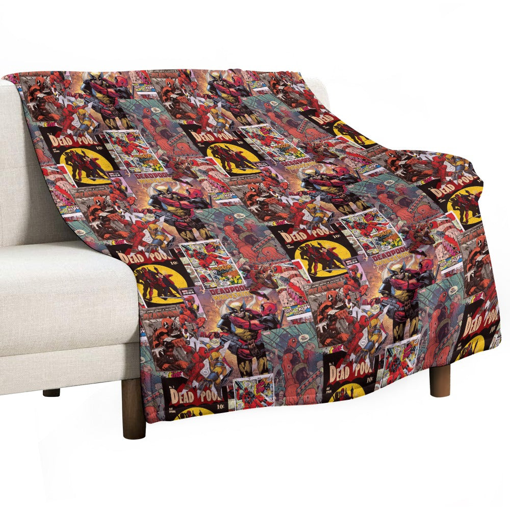 Premium Character Design Flannel Blanket - Superhero & Gaming Inspired Comfort Throw 🛋️⭐