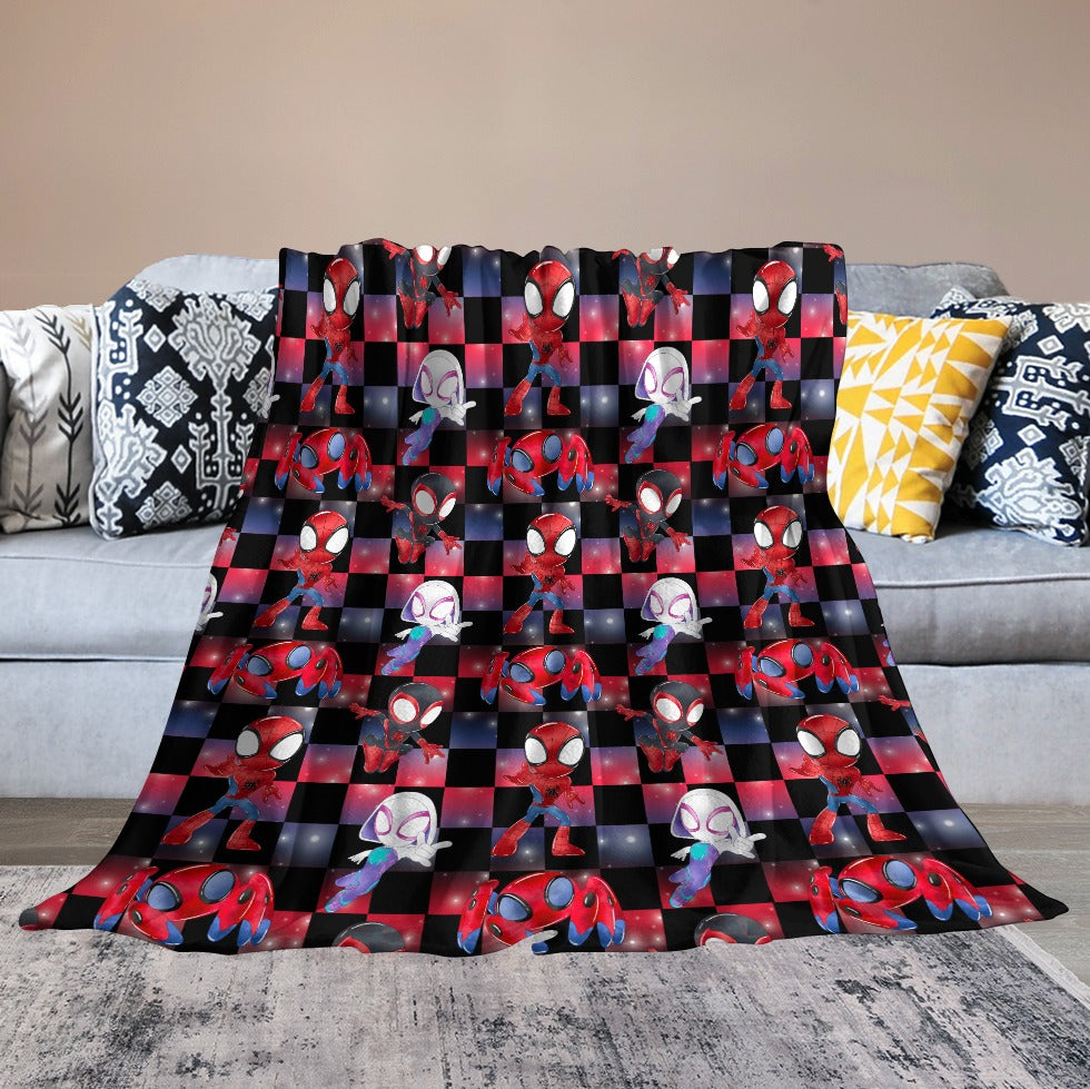 Premium Character Design Flannel Blanket - Superhero & Gaming Inspired Comfort Throw 🛋️⭐