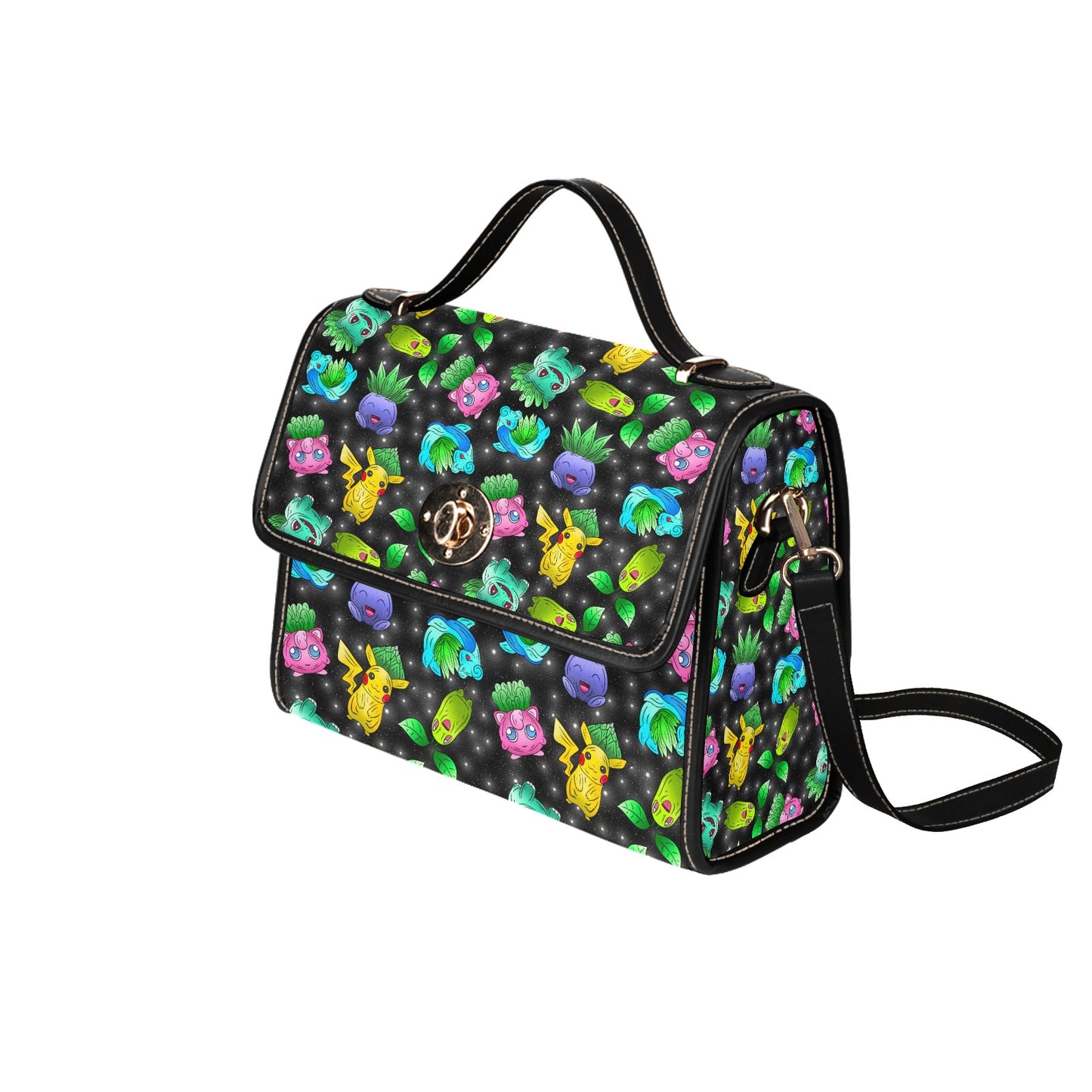 Cosmic Pocket Monster Galaxy Handbag - Space Gaming Anime Shoulder Bag