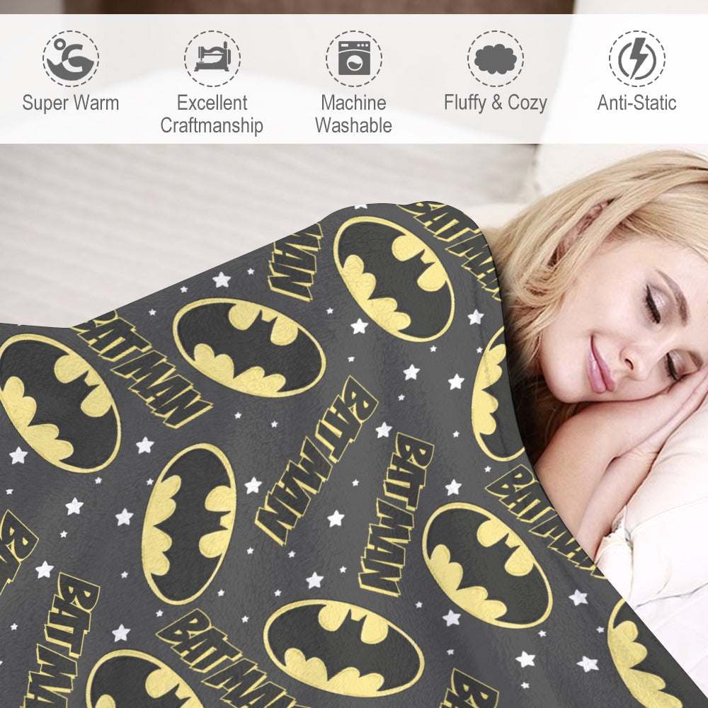 Premium Character Design Flannel Blanket - Superhero & Gaming Inspired Comfort Throw 🛋️⭐