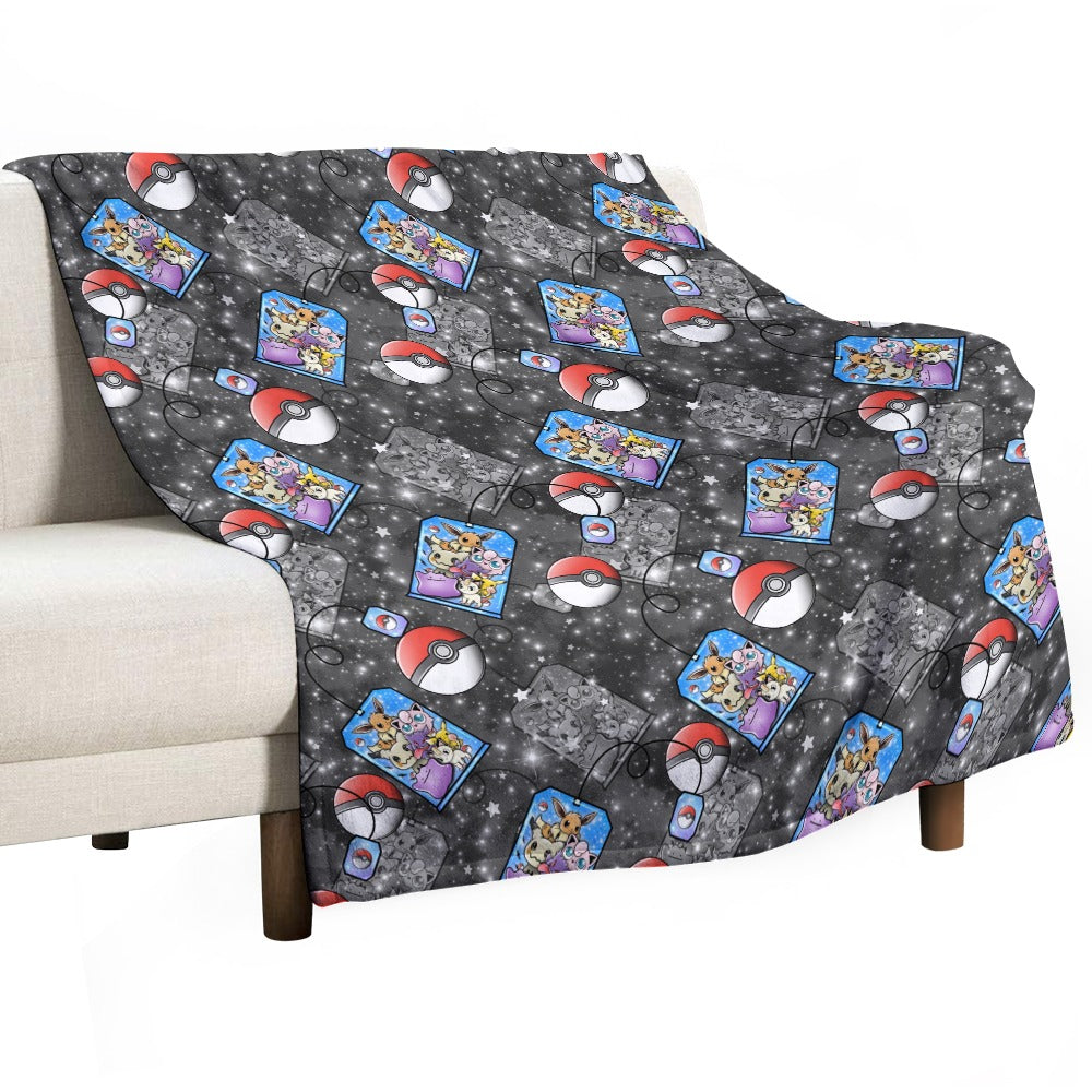 Premium Character Design Flannel Blanket - Gaming & Anime Inspired Comfort Throw 🛋️⭐