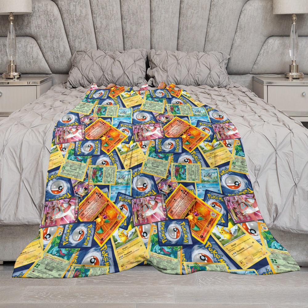 Premium Character Design Flannel Blanket - Gaming & Anime Inspired Comfort Throw 🛋️⭐