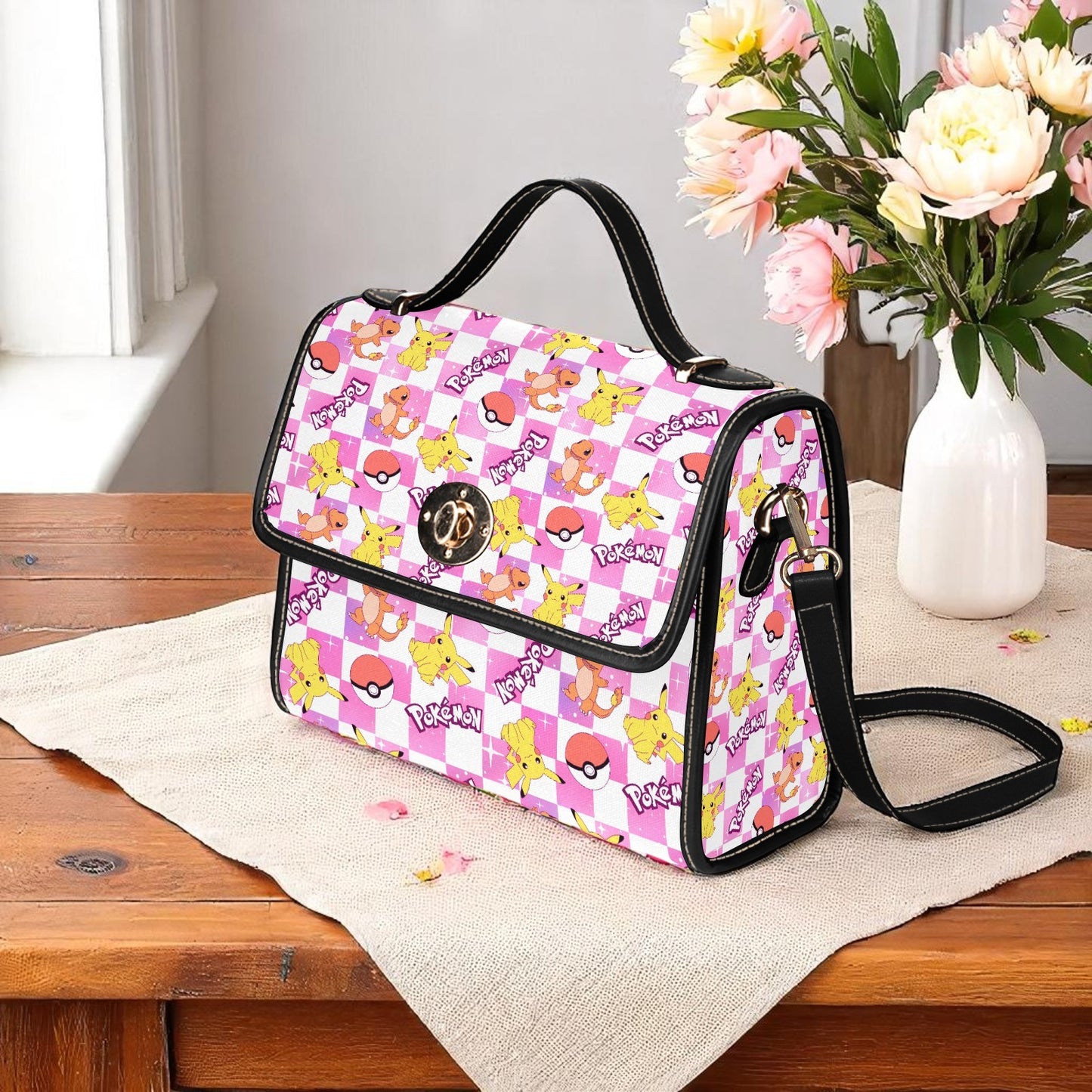 Premium Character Design Crossbody Handbag - Gaming & Anime Inspired Pattern Bag ⭐🎮