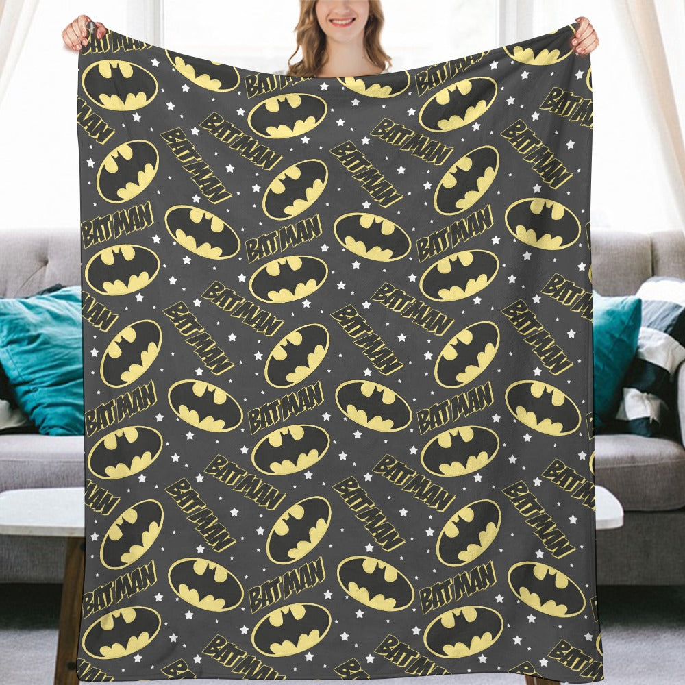 Premium Character Design Flannel Blanket - Superhero & Gaming Inspired Comfort Throw 🛋️⭐