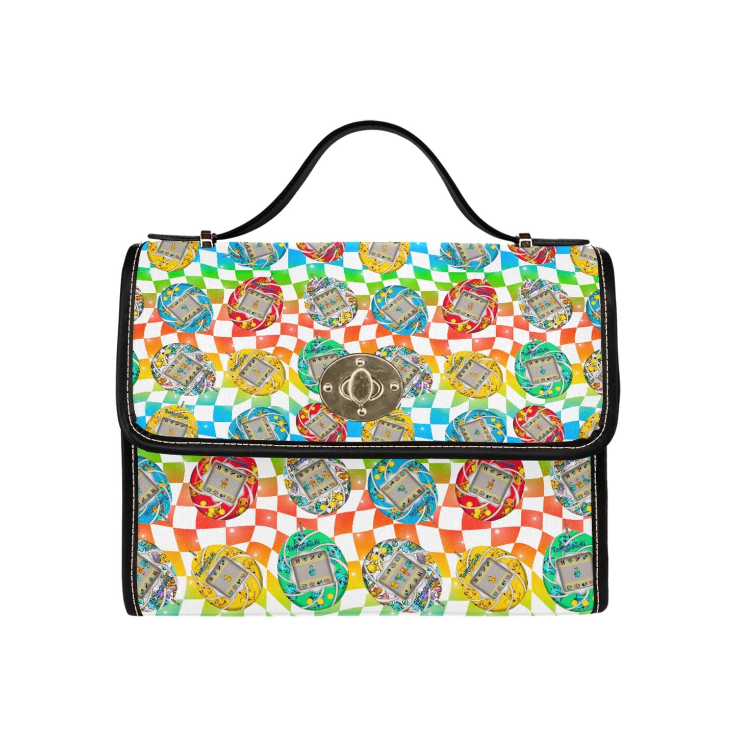 Premium Character Design Crossbody Handbag - Gaming & Anime Inspired Pattern Bag ⭐🎮