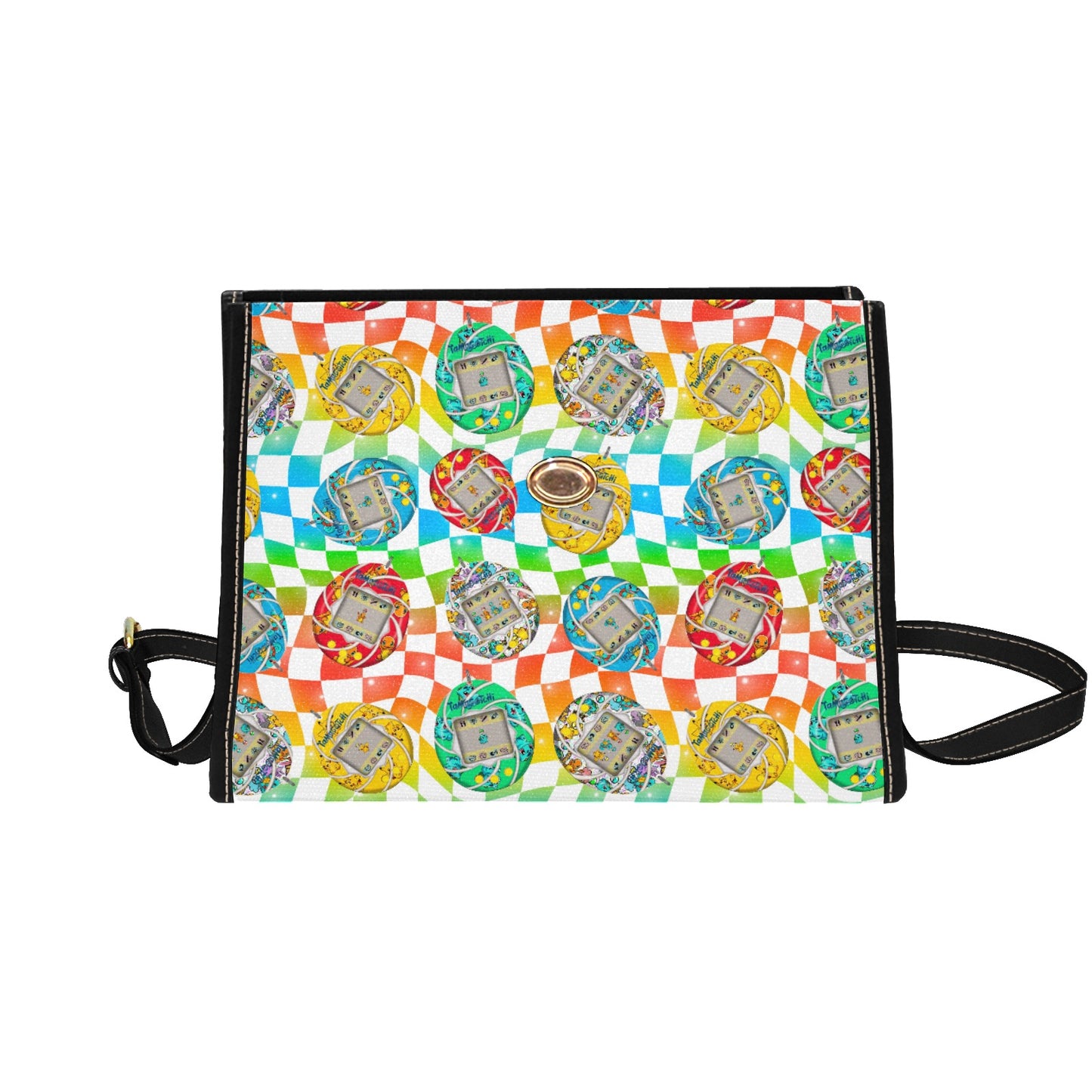 Premium Character Design Crossbody Handbag - Gaming & Anime Inspired Pattern Bag ⭐🎮