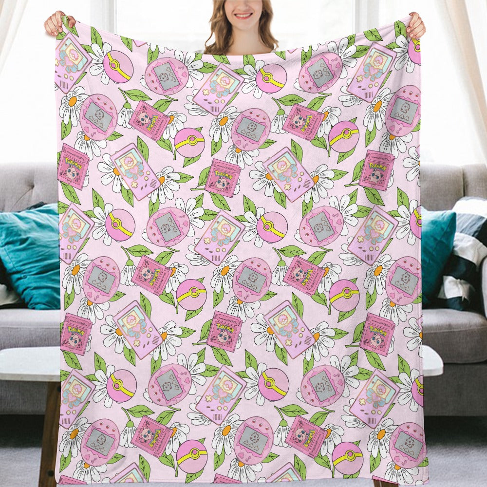 Premium Character Design Flannel Blanket - Gaming & Anime Inspired Comfort Throw 🛋️⭐