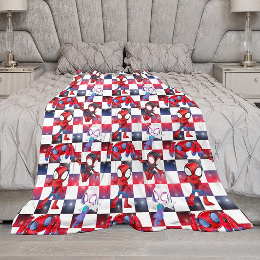 Premium Character Design Flannel Blanket - Superhero & Gaming Inspired Comfort Throw 🛋️⭐