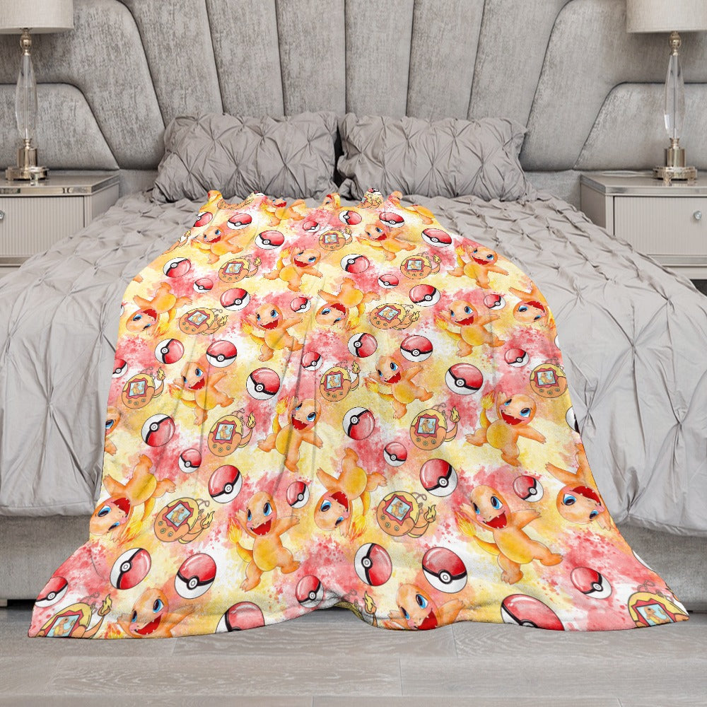 Premium Character Design Flannel Blanket - Gaming & Anime Inspired Comfort Throw 🛋️⭐