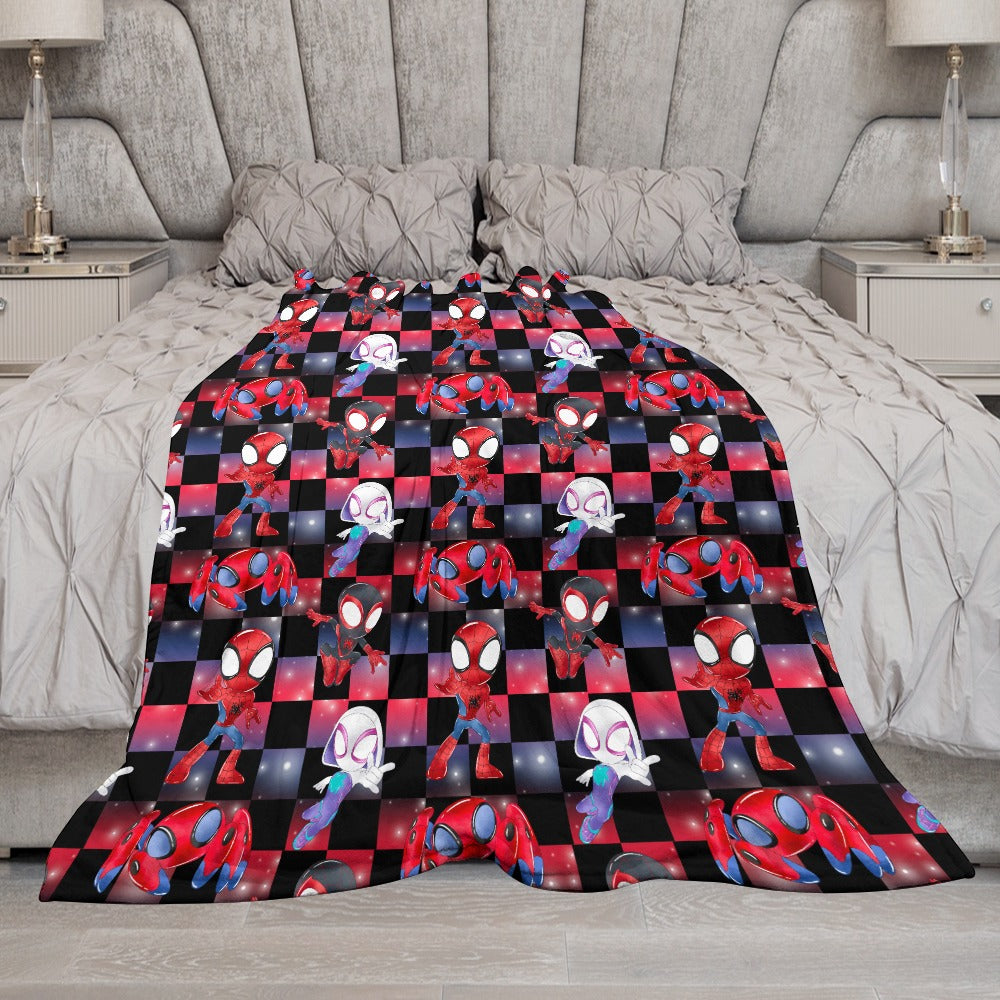 Premium Character Design Flannel Blanket - Superhero & Gaming Inspired Comfort Throw 🛋️⭐
